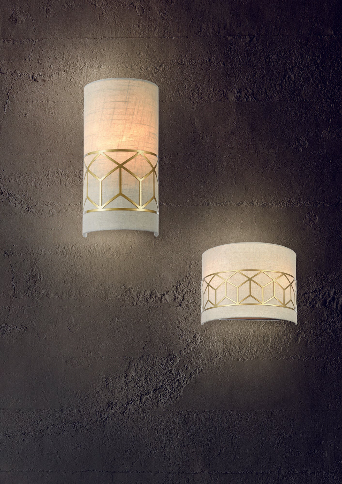 Lampada da parete House in Metallo Messina Oro