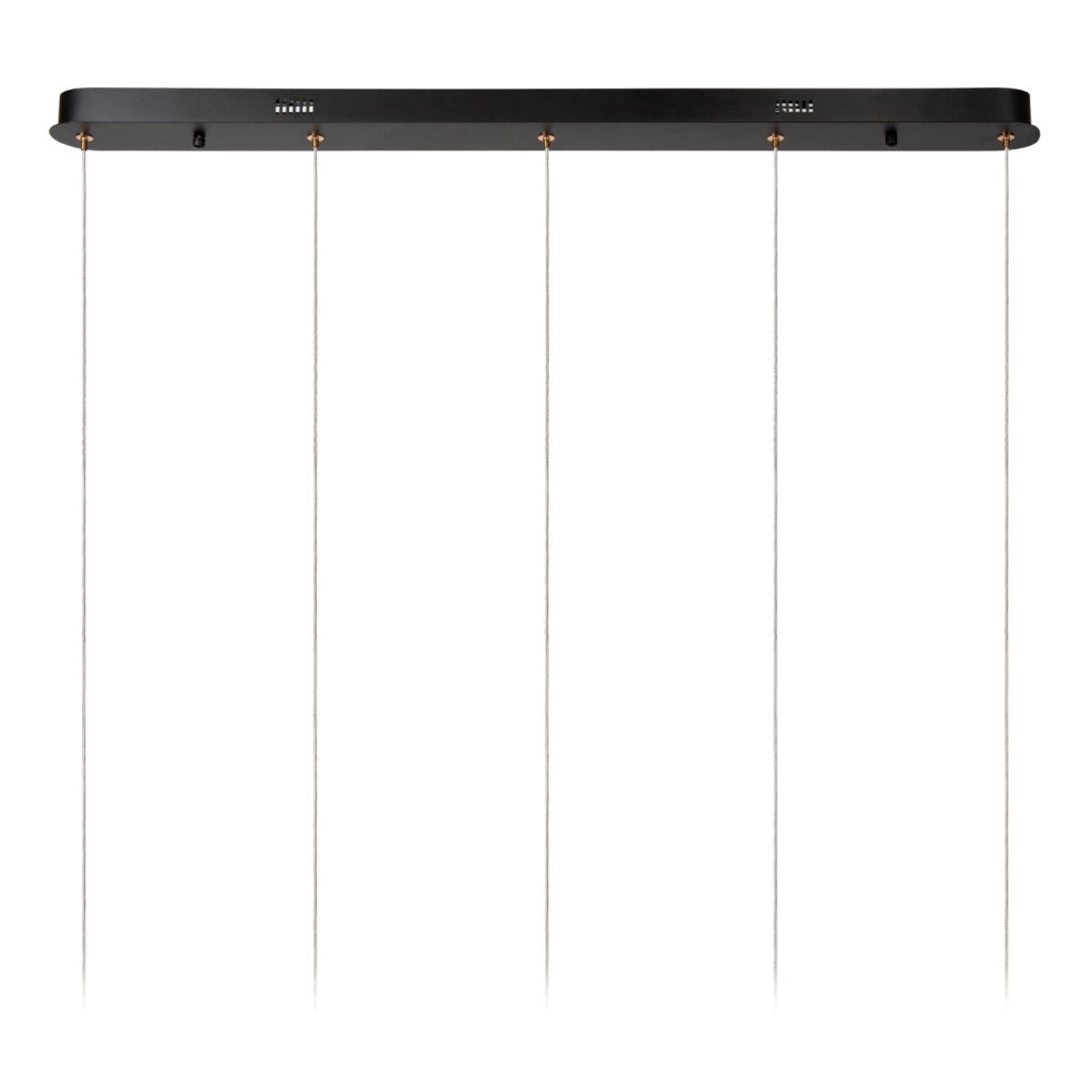 Lampada a sospensione BERLIANE LED 5 luci oro nero Lucide