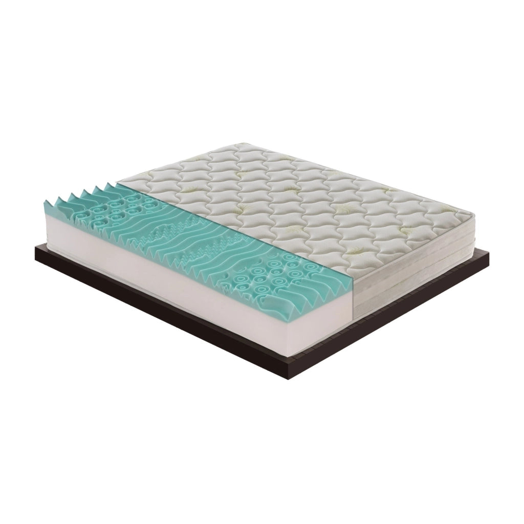 Materasso Singolo 90x190 in Memory Foam 9 Zone differenziate - alto 25 cm - Rivestimento all'aloe