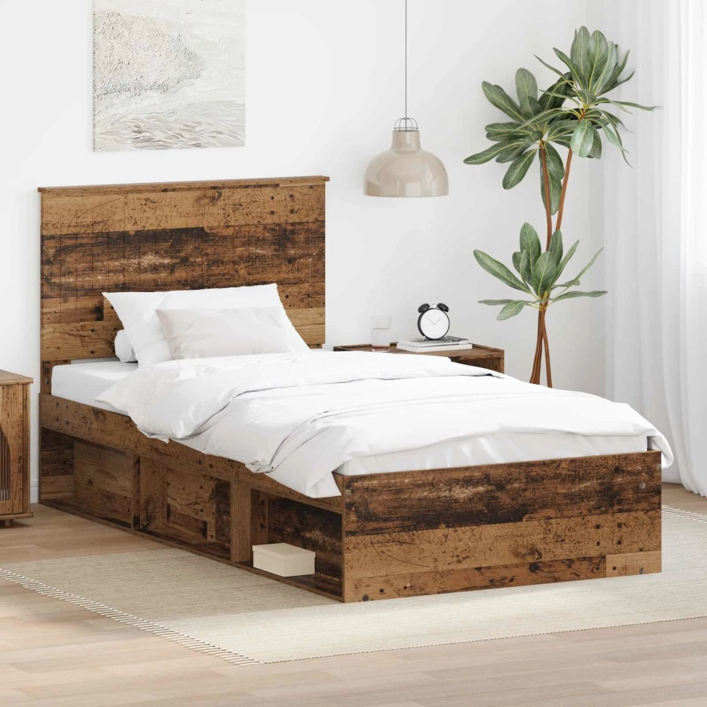 Struttura del letto Legno vecchio 100 x 200 cm Pino massello 3411053