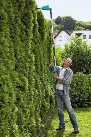 Gardena 14732-20 THS 42-18V P4A Tagliasiepi Telescopico a Batteria 42 cm Lama Doppia Testa Regolabile fino a 90° 3,4 Kg Batteria 18 V 2,6 Ah colore Verde