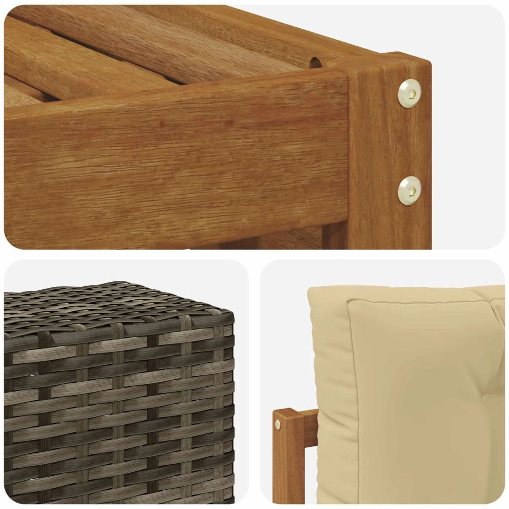 Set di divani da esterno 9 pz 3383551