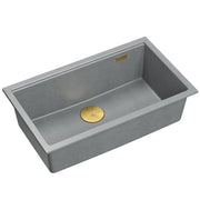 Lavello In Granito Logan 110 Grey Metallic Tappo acciaio