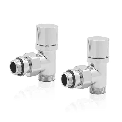 Kit valvole termoarredo raccordi multi 16x2 e testa termostatica cromo