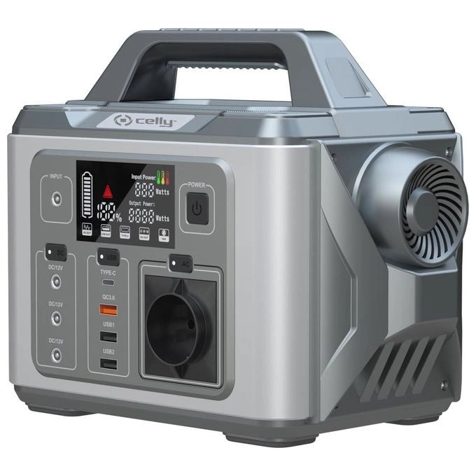 Celly POWERST300W POWER STATION 300W Stazione di Alimentazione Portatile 300 W 296 Wh Uscite AC USB DC colore Nero