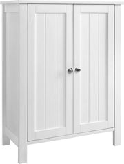 Cassa di Stoccaggio Bianca con Porte - Adatta per Salotto, Garage o Bagno - 60x80x30 cm