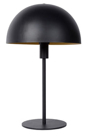 Lampada da tavolo Siemon nera Lucide E14 40 cm acciaio