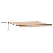 Tettuccio Elettrico Retrattile Blu e Arancione 5 x 3 m 3422121