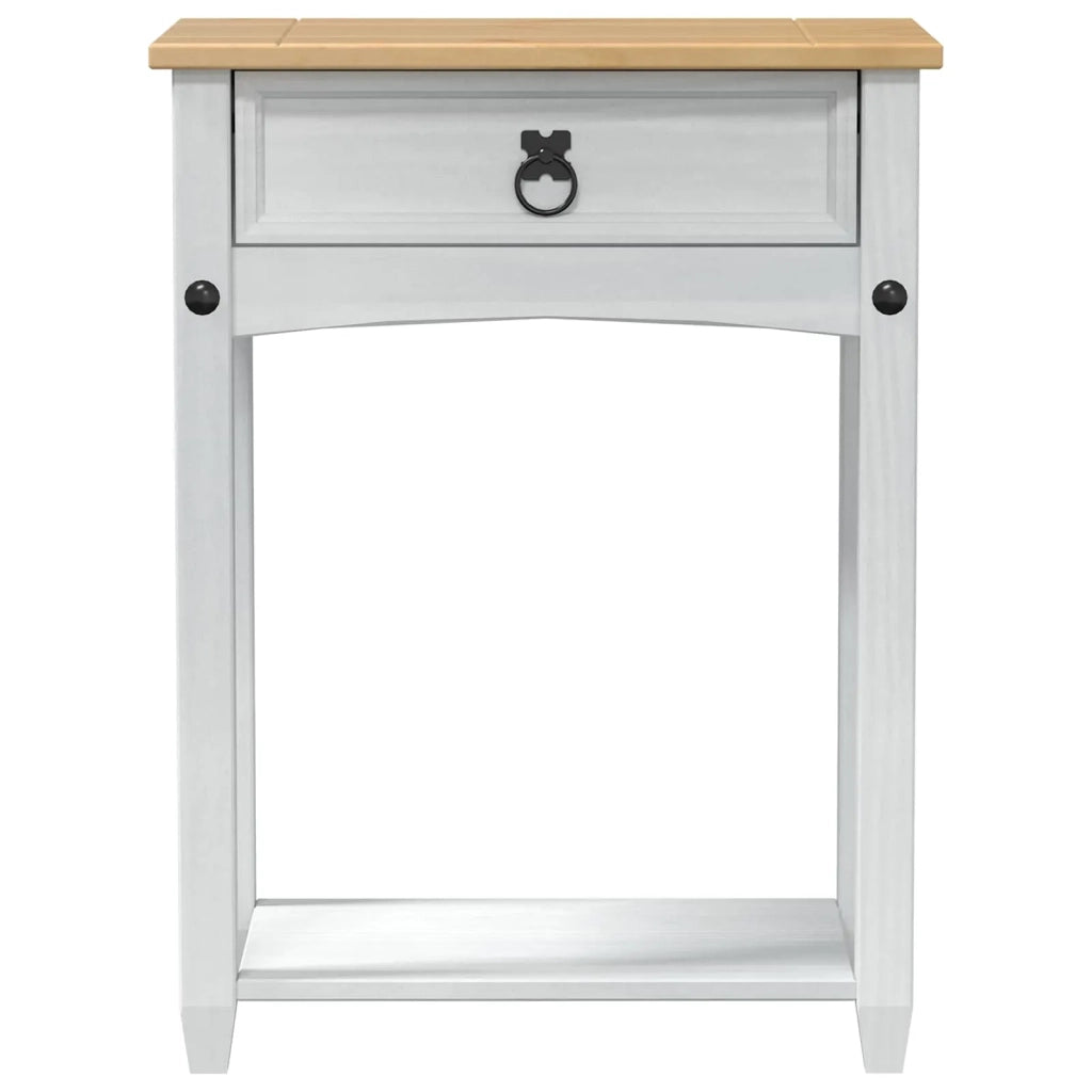 Tavolo Consolle Bianco 55 x 35 x 73 cm Pino massello 42024942