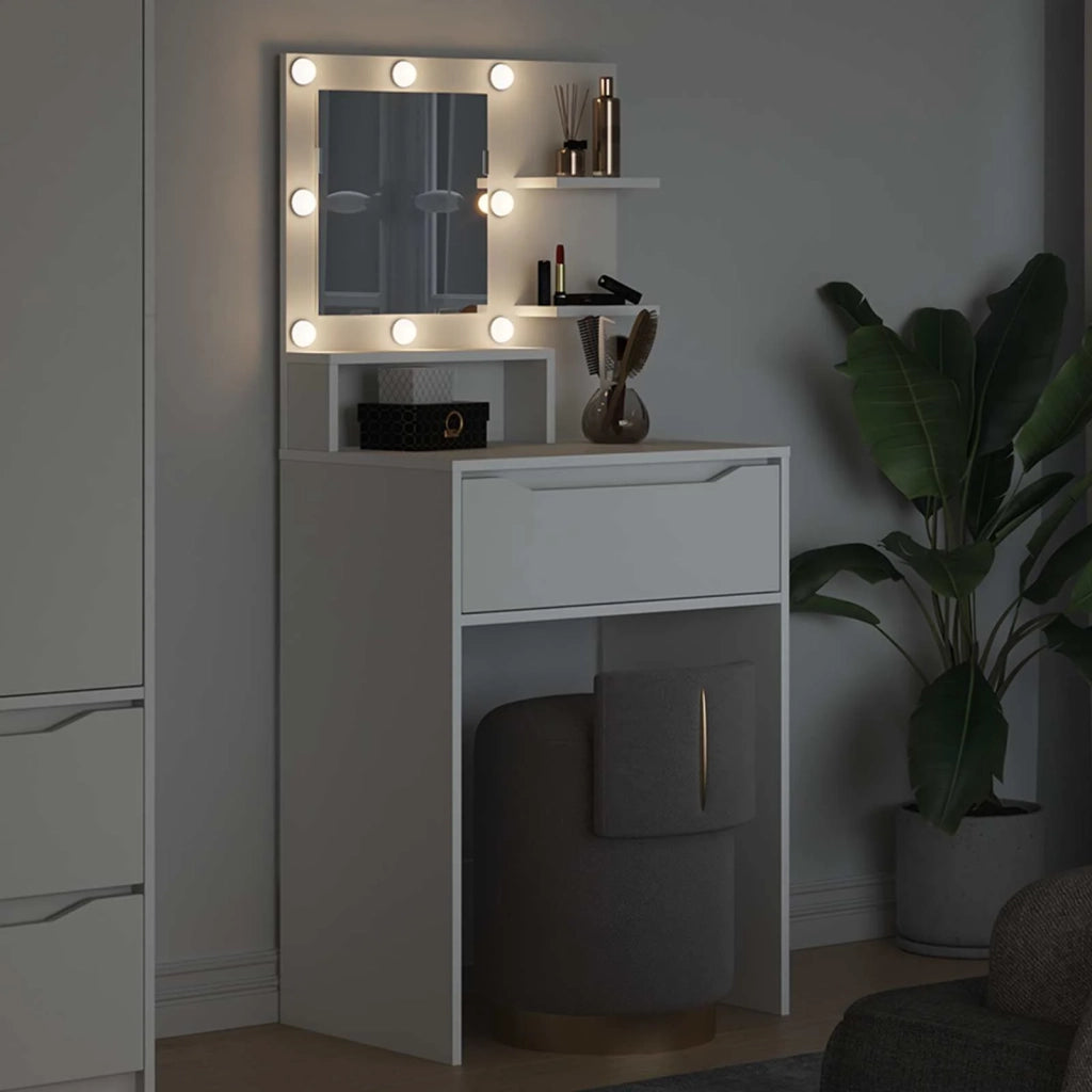 Tavoli da Trucco per Camera da Letto Bianco 80 x 39,6 x 135 cm 888987