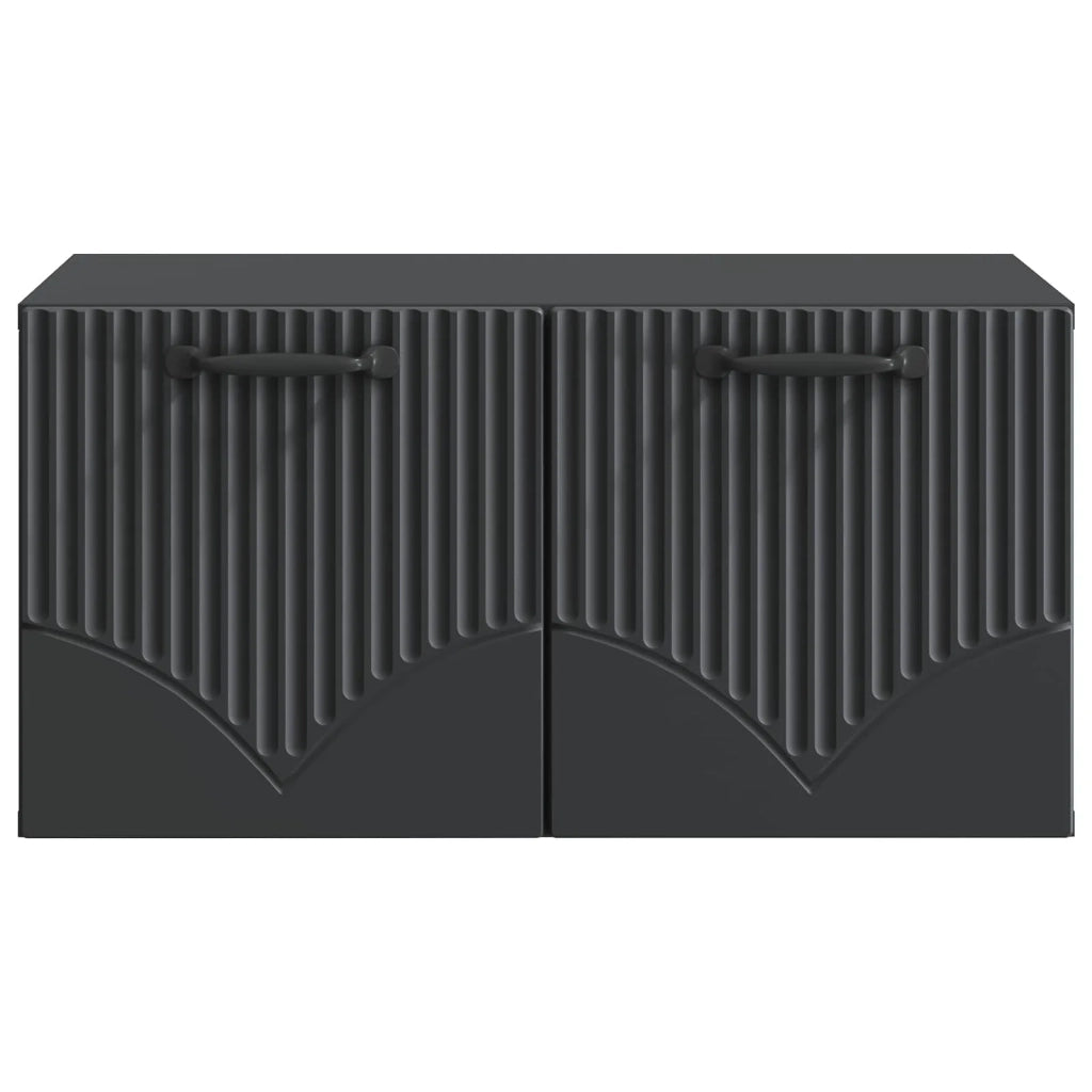 Mobile Porta TV da Muro Nero 59,5 x 41 x 30 cm 899016