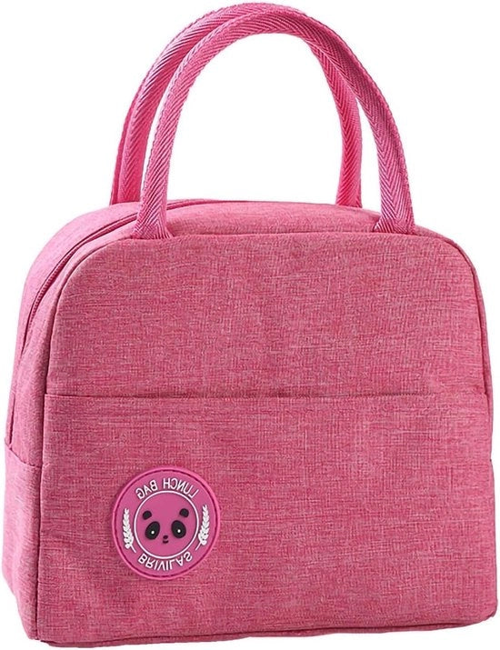 Borsa Isolante Acqua Impronta per Picnic - Per Restare Caldo e Conservare la Variazione - Grande Capacità Borsa Riciclabile per Picnic - Rosa