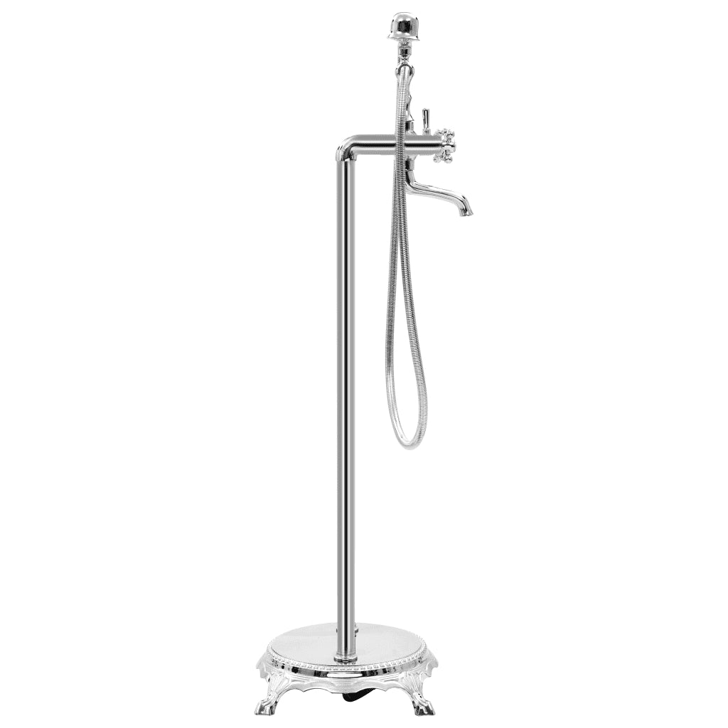 Rubinetteria a Colonna per Vasca Acciaio Inox 99,5 cm Argento cod mxl 40867