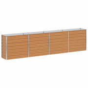 Fioriere | Cassetta per fiori | Letto rialzato da giardino Marrone Chiaro 320 x 40 x 77 cm
