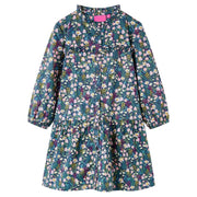 Abito da Bambina a Maniche Lunghe Blu Scuro 92cod mxl 108359