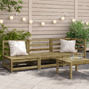 Divano da Giardino a 3 Sedute in Legno Impregnato di Pino 837955