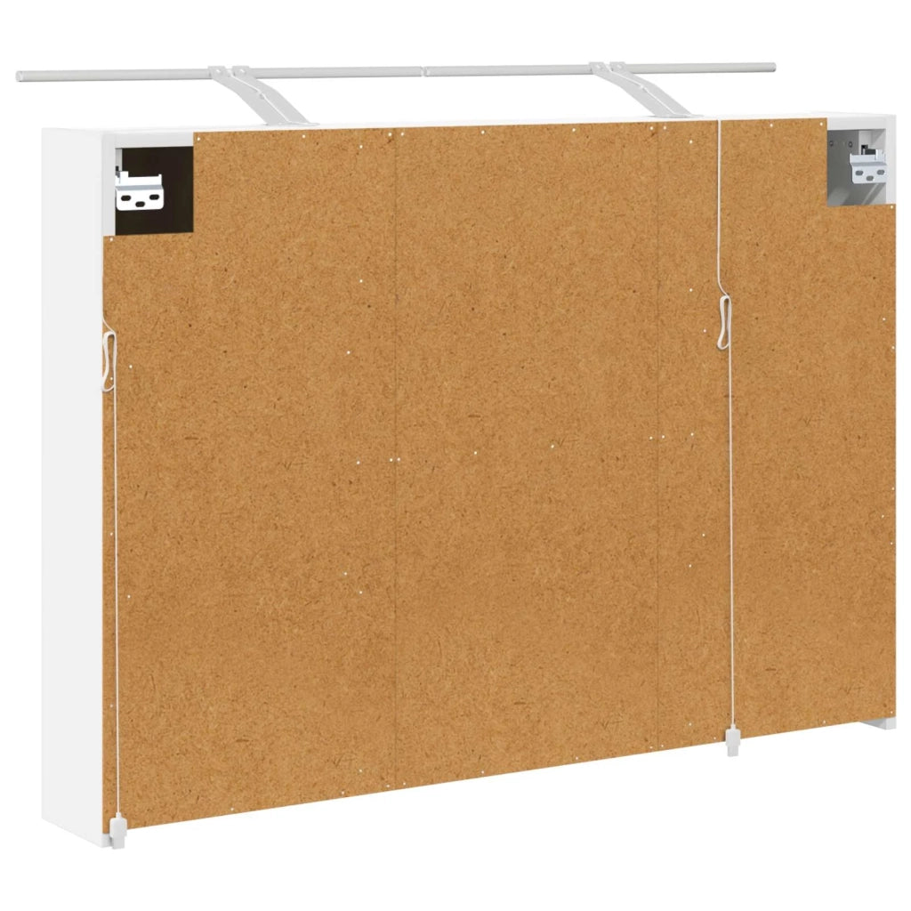 Mobiletto per specchio da bagno Bianco 100 x 14,5 x 70 cm