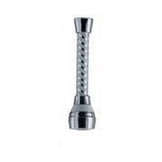 cannuccia rompigetto tubo biflex cm.15 22x1f, con doccetta ed aeratore per rubinetti  cromati.