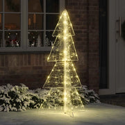 Albero di Natale con 160 LED Bianco caldo 150 cm Acrilico