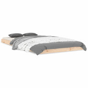 Letto singolo | Letto per adulti | Giroletto senza Materasso 100x200 cm in Legno Massello di Pino
