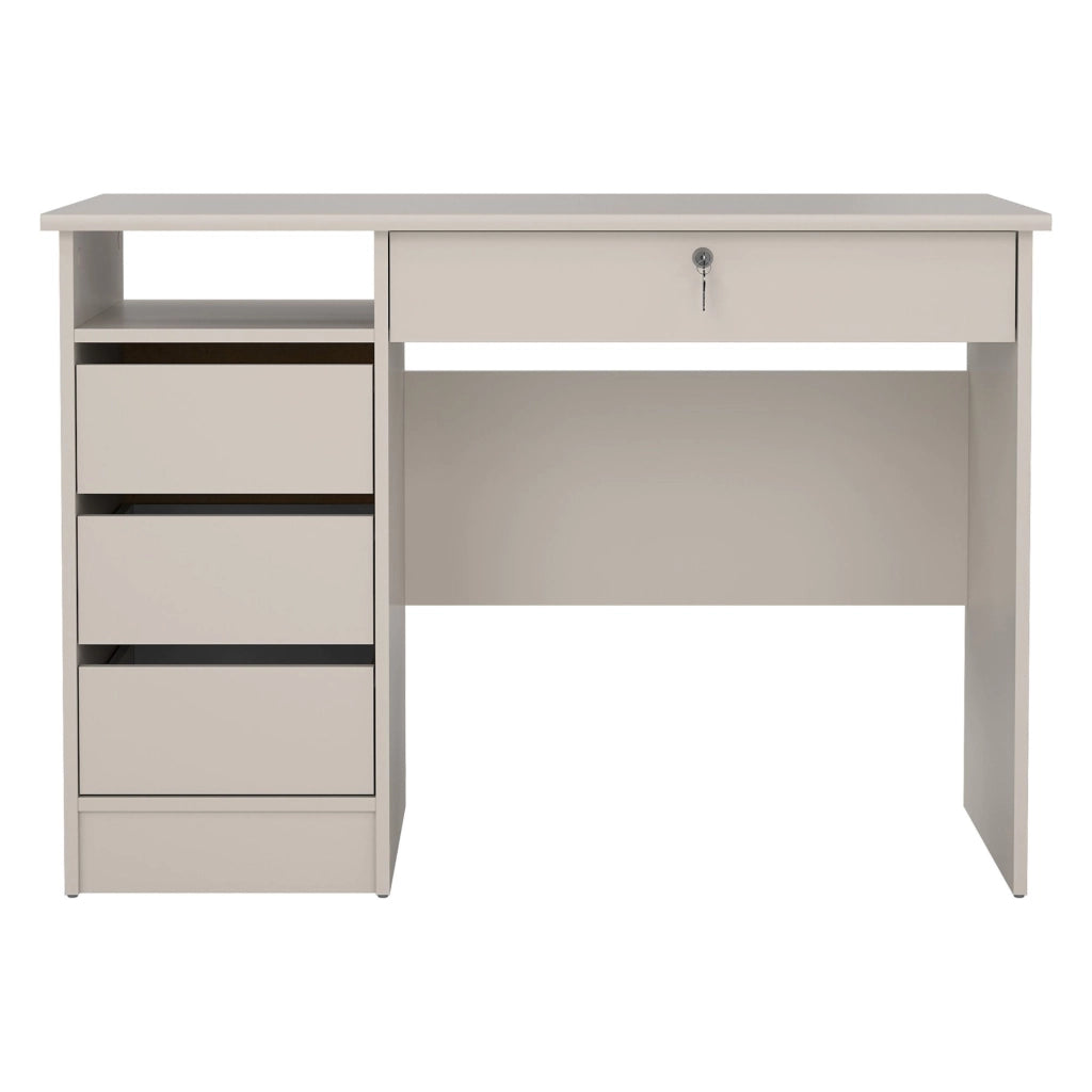 Franklin, Scrivania un Ripiano, 109x49x76h cm Beige Cashmere