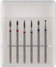 Kit per rimozione smalto elettrico con set di punte - Strumenti per manicure e pedicure a casa - Rimozione smalto e rimozione smalto - 6 pezzi.