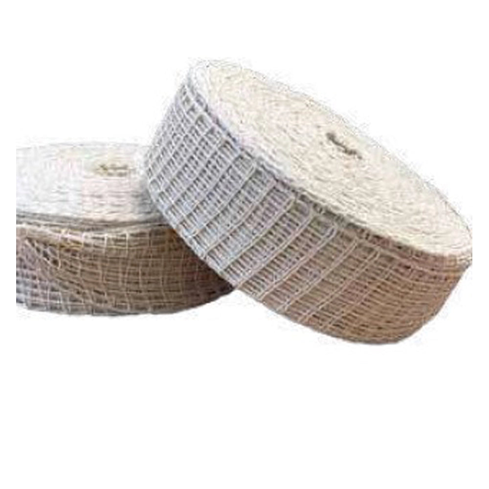 RETE ALIMENTARE ELASTICA PER CARNE E INSACCATTI COTONE E LATTICE QUADRI 18 Ø12cm L:50m 4F 018118