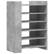 Scarpiera | Mobile per scarpe Grigio Cemento 74,5x37,5x100 cm in Legno Multistrato