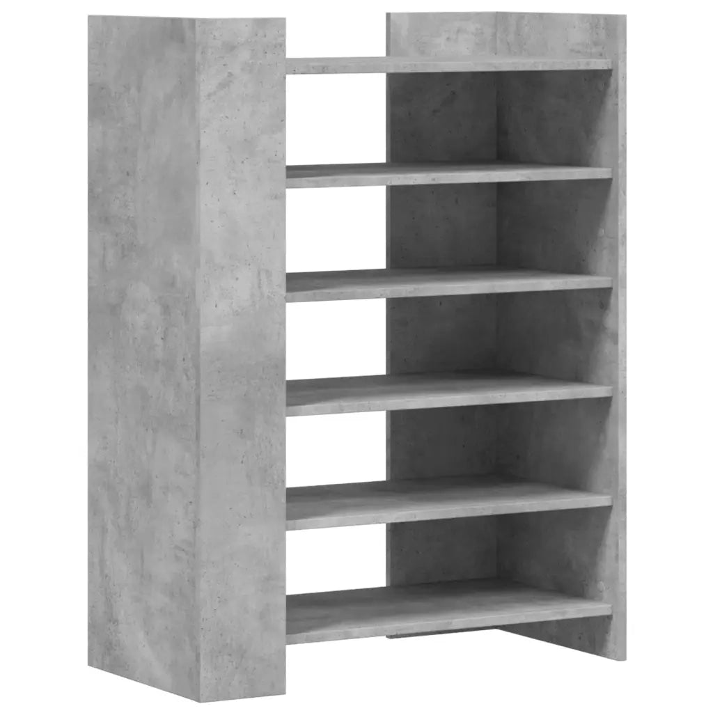 Scarpiera | Mobile per scarpe Grigio Cemento 74,5x37,5x100 cm in Legno Multistrato