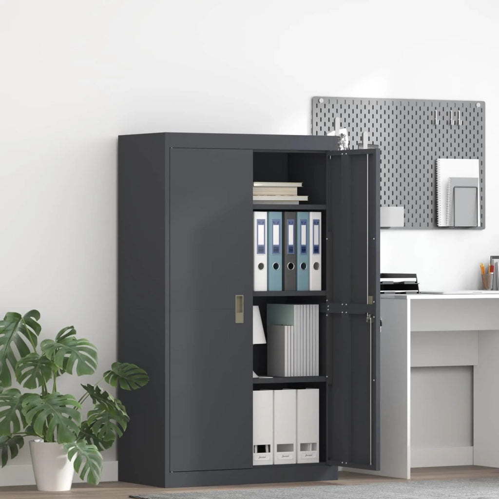 Armadio Antracite 80 x 40 x 140 cm Acciaio