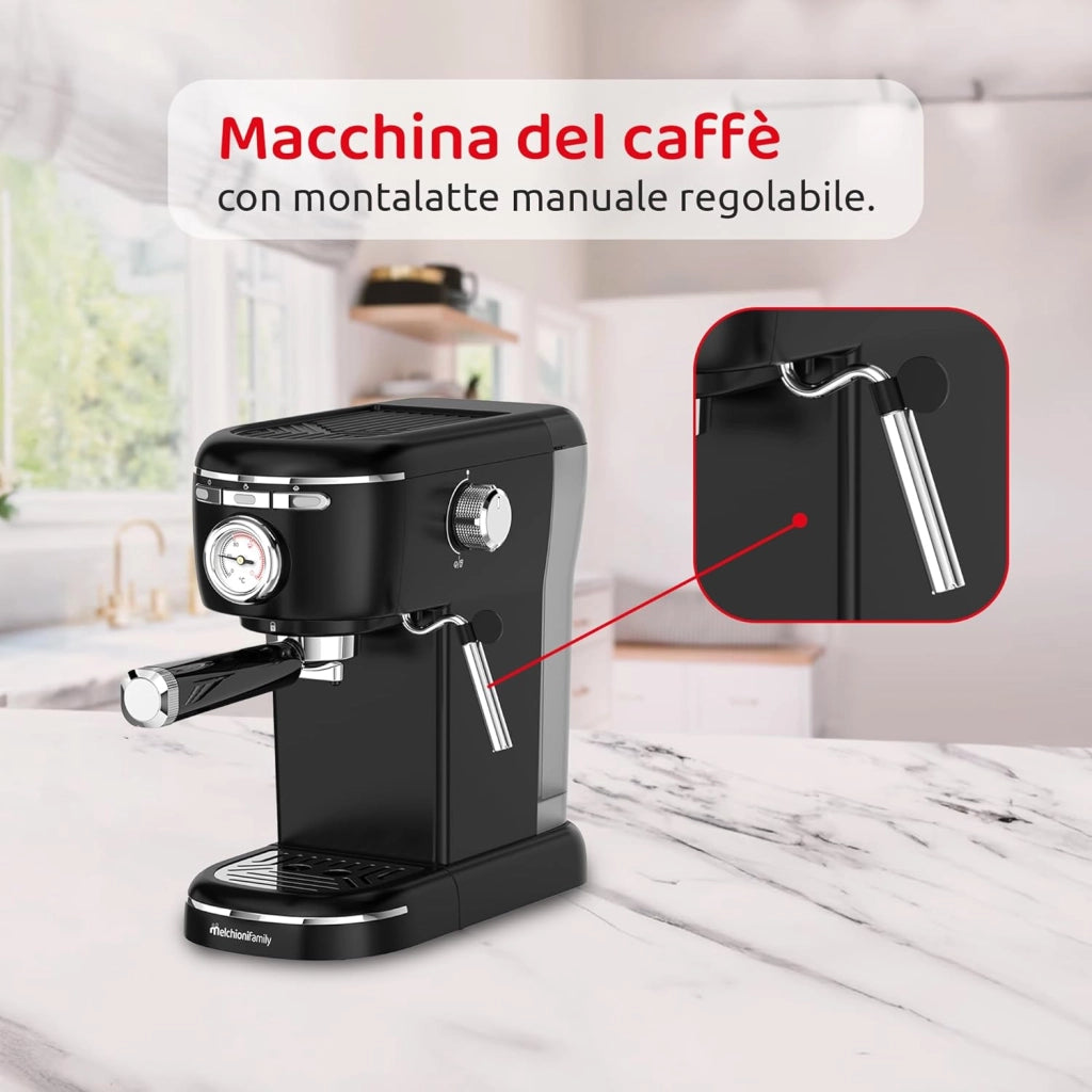 Macchina Caffe Melchioni Family Aromatica Plus 3in1 Nespresso Cialde ese Polvere