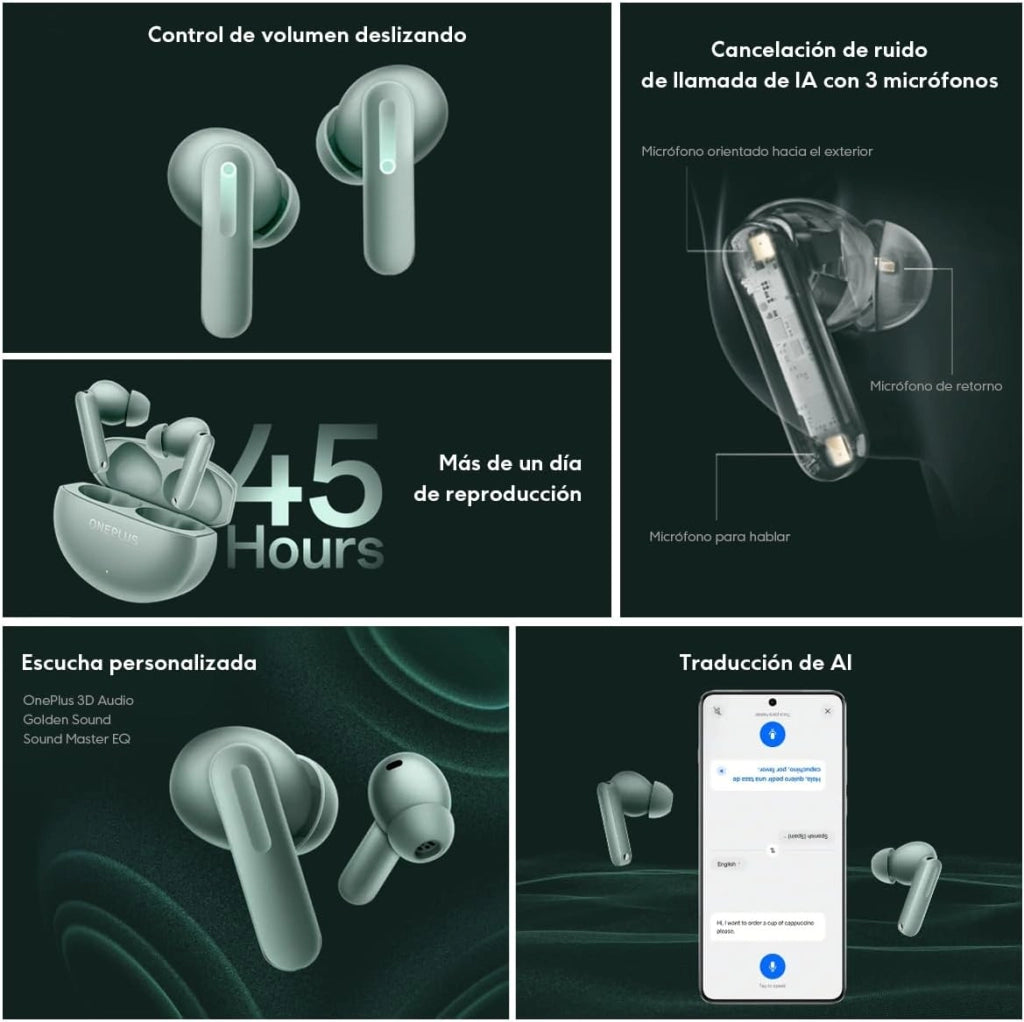 Buds 4 Auriculares Bluetooth Gris (Storm Gray)