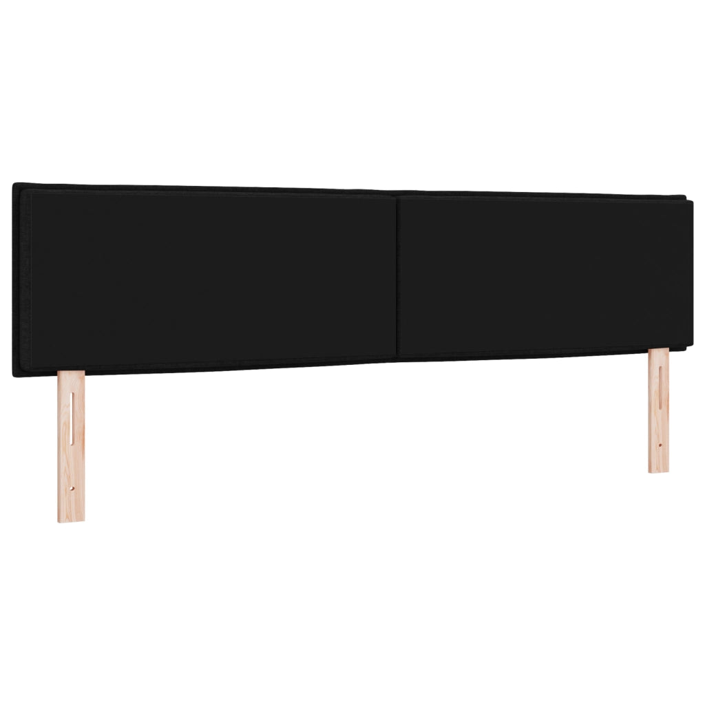 Testiera LED Design Lines Nera 90 cm Tessuto