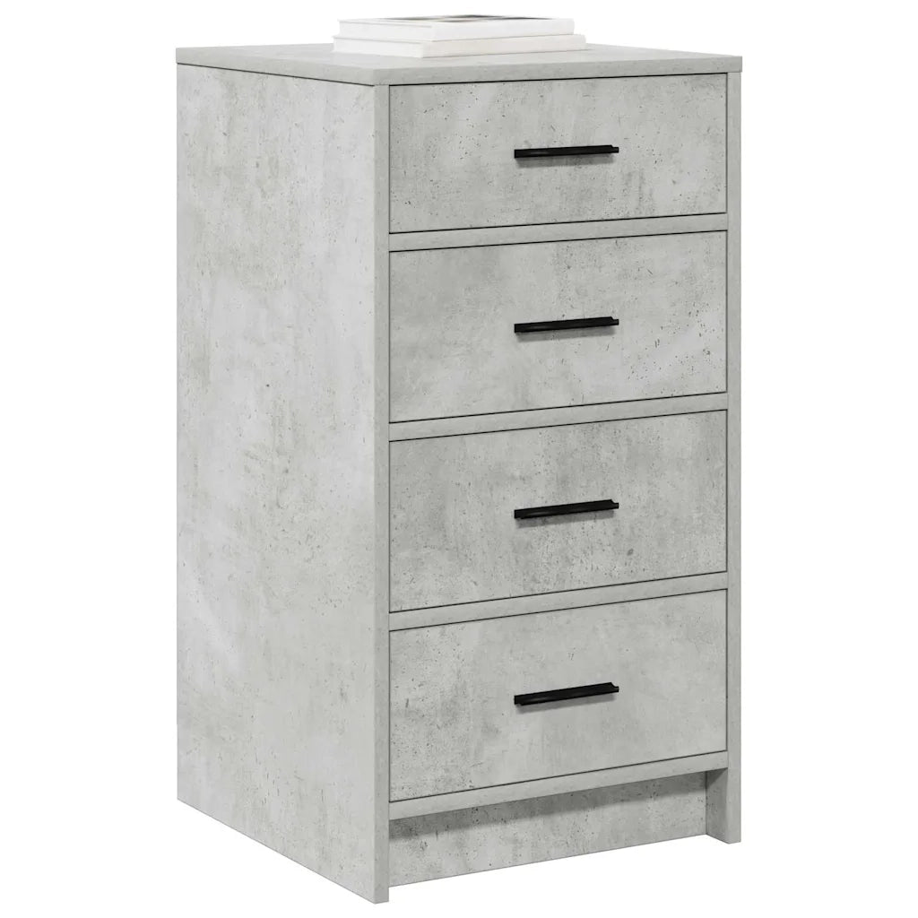 Credenza-Buffet-Armadio da cucina Grigio cemento 40 x 41 x 75 cm Legno multistrato