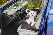 Autostatolet per animali domestici grigio - formato compattibile - manifattura europea - cuscino ortopedico - misura M - portamano per cani auto