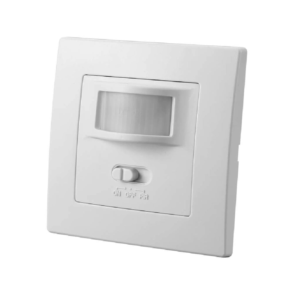 Sensore movimento infrarossi PIR rilevatore incasso giorno notte accensione luce LED 160 gradi garage parcheggio 230V