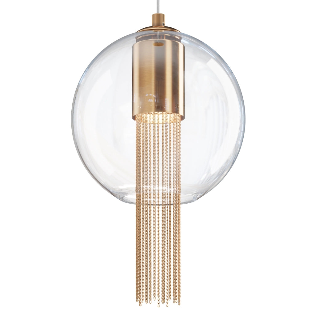 Maytoni Sospensione contemporanea Flusso 1 luce GU10 bronzo metallo vetro
