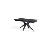Tavolo Allungabile 160/240x90x76 cm in Ceramica Match 2 Nero Opaco