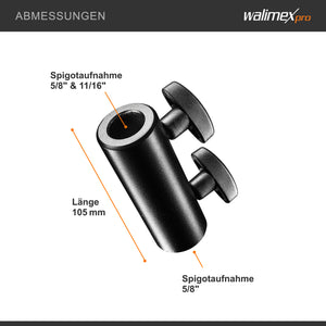 Connettore spigot 5/8“ a 5/8”-11/16”