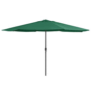 Ombrellone da esterno con palo in metallo 400 cm verde 02_0008269