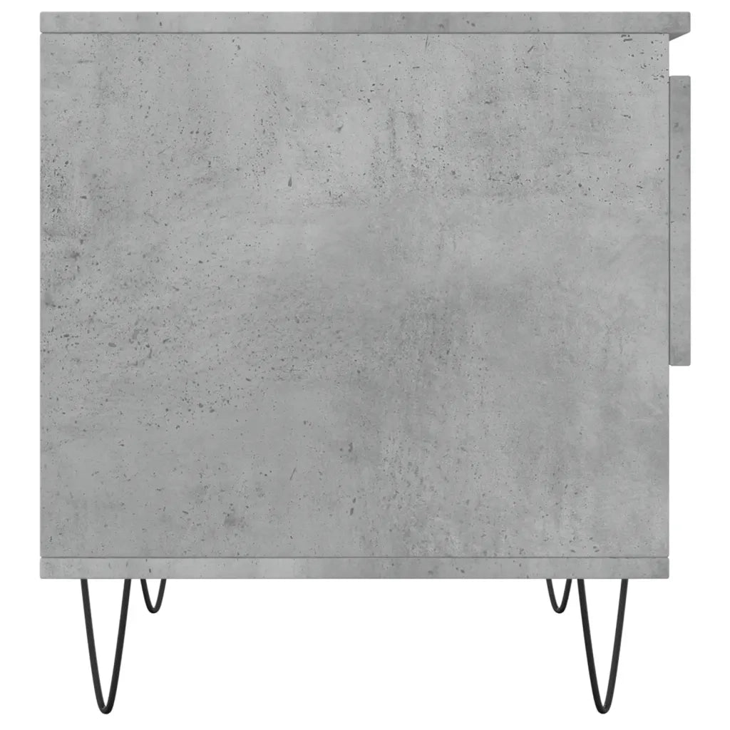 Tavolino da Salotto Grigio Cemento 50x46x50cm Legno Multistrato 830916
