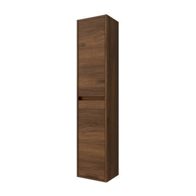 Colonna bagno sospesa 140 cm noce maya ripiani regolabili Gaya