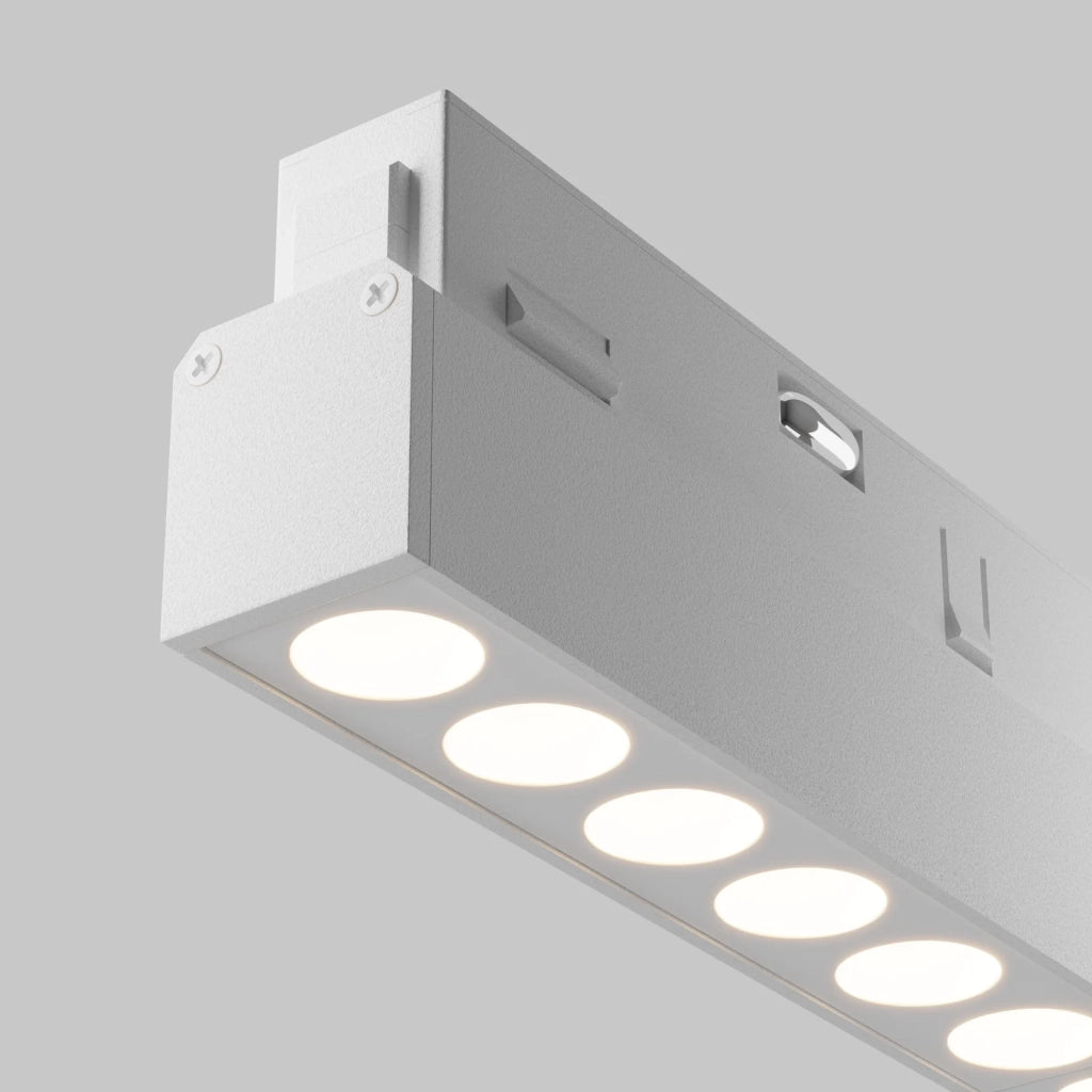 Maytoni Lampada da binario moderna Exility Points 1 luce LED integrato bianco alluminio