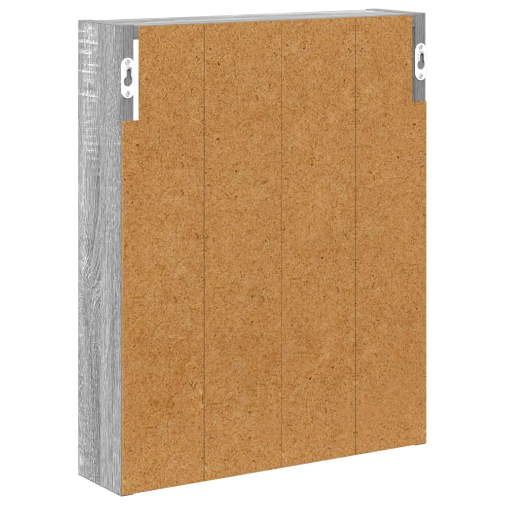 Armadio da bagno a muro Sonoma grigia 40 x 10 x 50 cm 889348