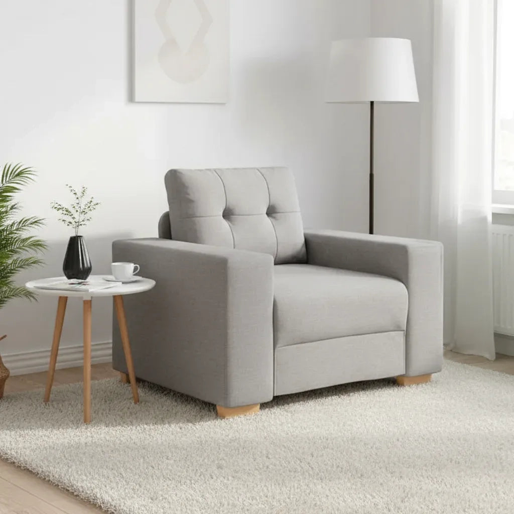 Divano Sedia Grigio Nuvola 100x78x80 cm in Tessuto 4105066