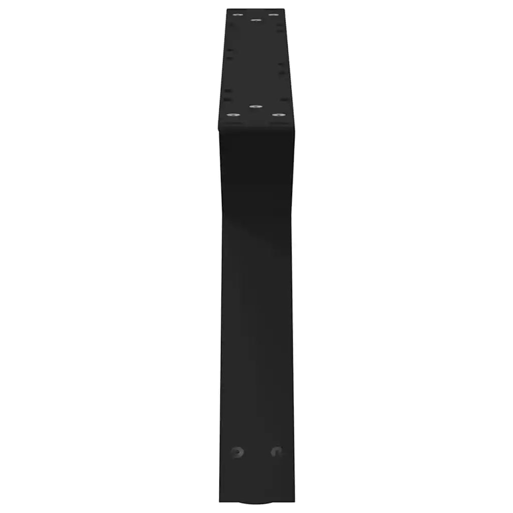 Gambe per tavolino da caffè 2 pz Nere 70x(30-31,3) cm Acciaio 4012692