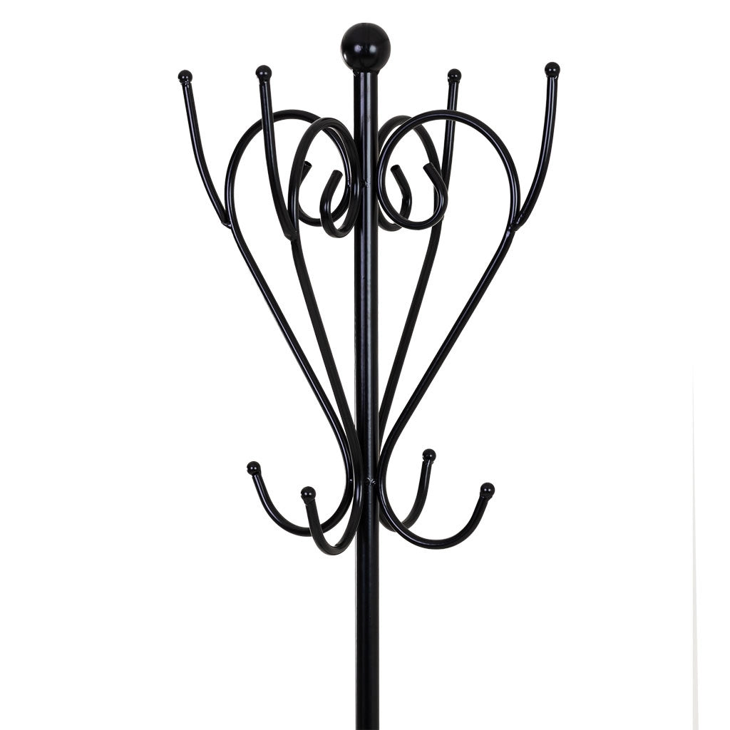 Appendiabiti in metallo con 4 ganci 35x35x181h cm.