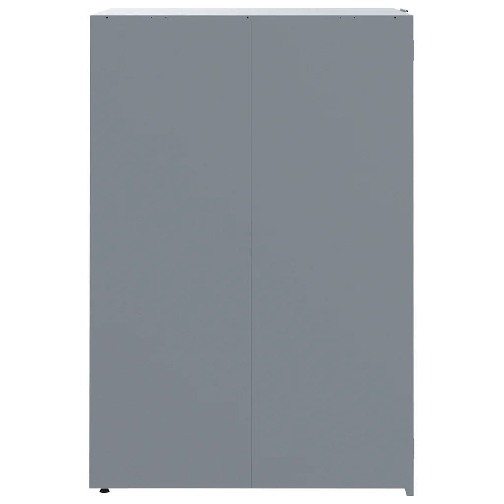 Copribidone con Ruote Bidone Singolo Grigio 69x79x117cm Acciaio 4008428