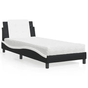 Giroletto senza Materasso Zadar Nero e Bianco 80x200 cm in Similpelle 3208829