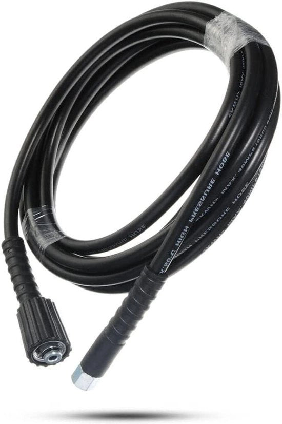 Hogedrukreiniger accessoriario sostitutivo - tubo per pulire auto e giardino - connettore a vite M14 x M22 - tubo d'aspirazione a getto d'acqua pulito 14mm - lunghezza 25 metri
